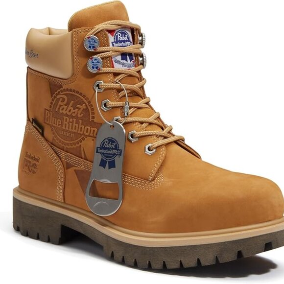 Timberland PRO Men's 6" Pabst PBR Direct Attach Soft Toe Waterproof Boot - Picture 1 of 7